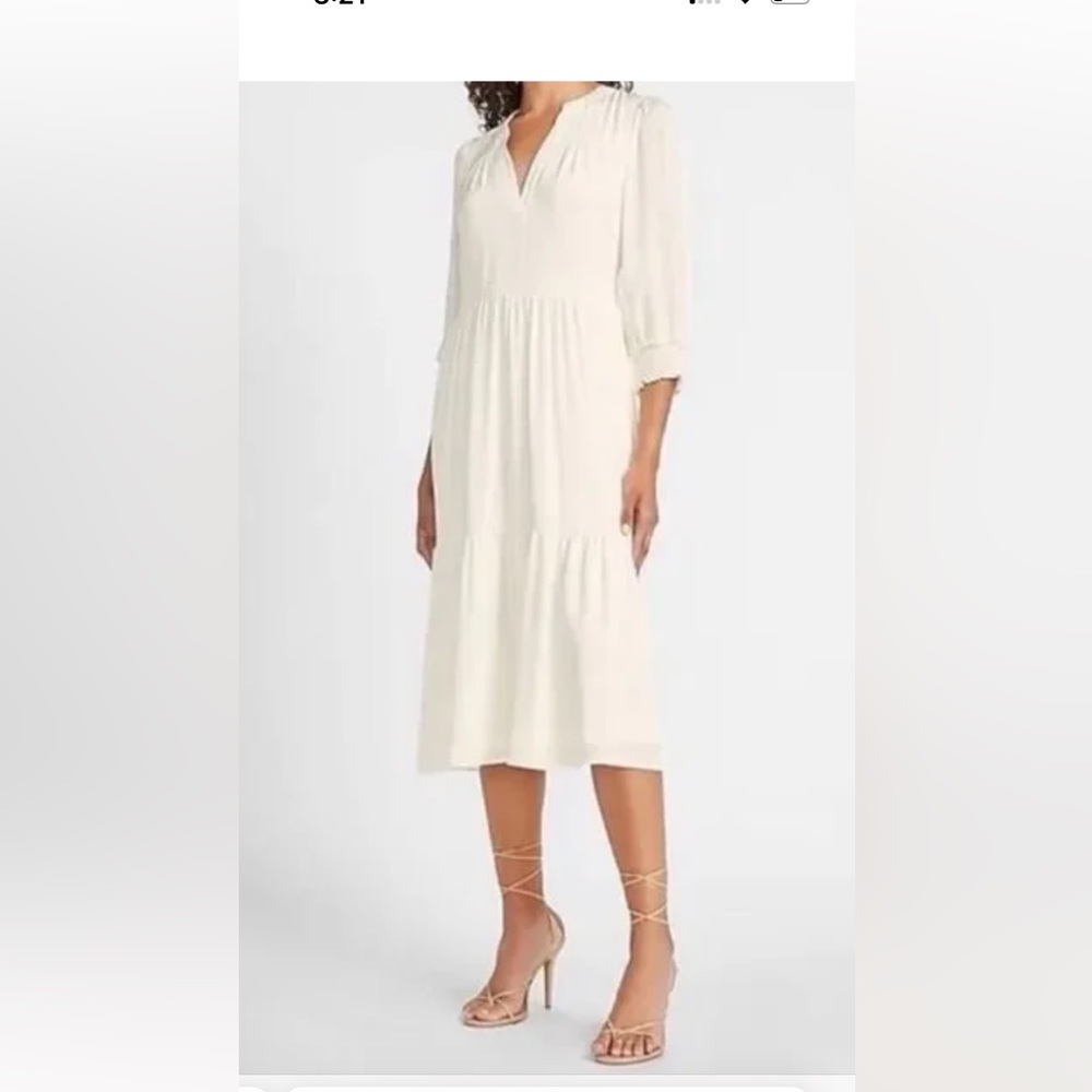 Express 3/4 Sleeve Midi Dress